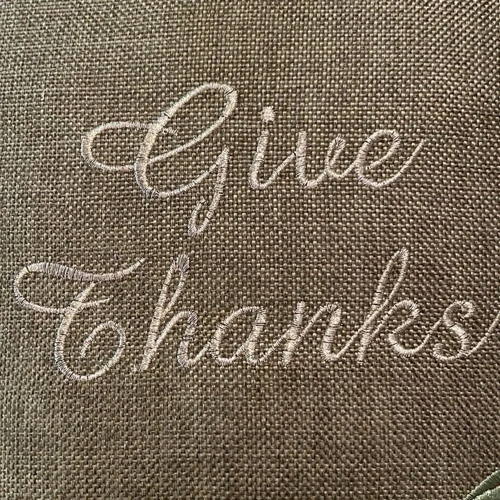 Give Thanks Throw Pillow 🍁🙏🏻🦃🍂